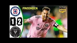 Lionel Messi first goal vs Cruz Azul  2-1 Highlights & Goals 2023 in 4K