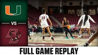 Miami vs. Boston College Full Game Replay | 2023-24 ACC Women’s Basketball