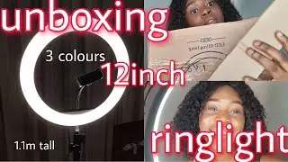 UNBOXING 12INCH RINGLIGHT|SETUP&REVIEW