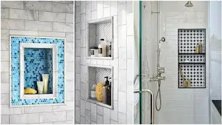 Gorgeous Bathroom Wall Niches And Bathroom Wall Rack Designs For Modern Bathroom Interior