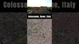 Colosseum, Rome, Italy #shorts #googleearth