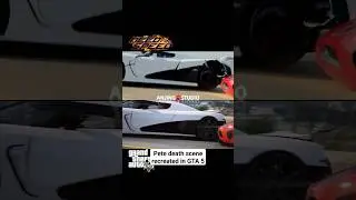 Pete death scene NFS | recreated in GTA 5 #shorts #gta5 #needforspeed