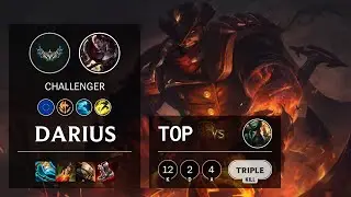 Darius Top vs Gangplank - EUW Challenger Patch 12.4