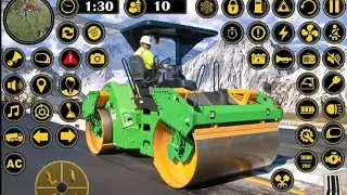 Village Road Builder simulator //Road Roller Excavator contraction game video for Android