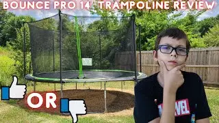 Обзор батута Bounce Pro 14 футов с защитным ограждением (с точки зрения ребенка)