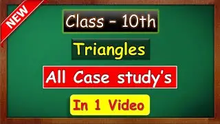Class 10 Maths | Triangles Case Study Questions with Solutions | maths with green board
