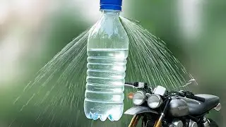 Ghar par bike service Karen bilkul free | plastic botal se DIY Home Made Pressure Botal spray 