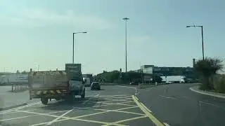 Straight Ahead at Saint Andrews Roundabout Heading towards Avonmouth Village