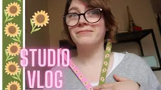 Studio Vlog - Designing my own Sunflower Lanyards as a Chronically Ill Artist