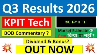 KPIT Technologies q3 results 2026 | KPIT Tech q3 results today | KPIT Technologies Share News today
