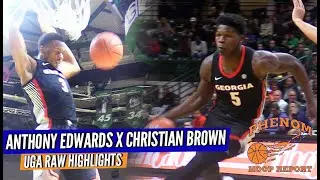 Anthony Edwards x Christian Brown x Tyree Crump ... UGa Put on a SHOW! RAW Highlights