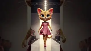Pastel Fashion: Lavender Dress on Cute Cat Model + Lilac & Rose #animalstory #fashionstyle #cutecat