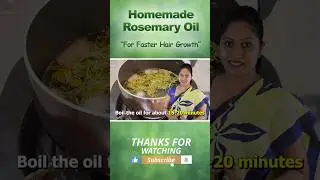 Homemade Rosemary Oil for Faster Hair Growth  | #shorts #GlowingSkin #rosemary #panchayu