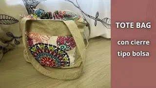 Bolso Tote Bag con cierre tipo bolsa