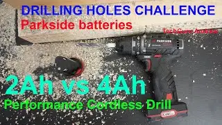 Parkside Performance Cordless Drill Driver Set 12V PBSPA 12 B2 BATTERY TEST