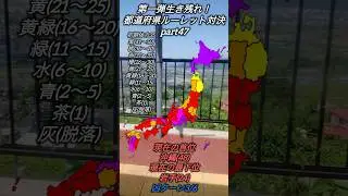 第一弾生き残れ！都道府県ルーレット対決part47ギリ耐え#道路系 #ルーレット