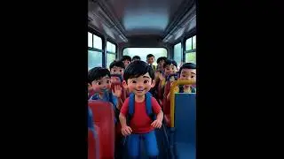 Fun Ride on the Colorful Bus 🚌 | Original Kids Song | #shorts #viral #viralvideo #ytshorts #kids 