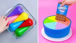 Kue Coklat Oreo Terbaik 🍫 Ide Dessert Pelangi | Tantangan Memasak | Video Memuaskan
