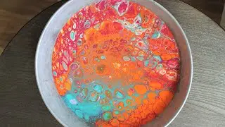 DIY Acrylic Pour Paint Tray - Flip Cup Abstract Art - Easy, For Beginners!