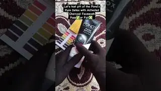Pond's Pure Detox with Activated Charcoal Facewash, pH test |#phtest #facewash #trending