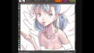Winter fairy - speed painting