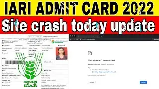 ICAR IARI Admit card 2022 |ICAR  Exam date 2022| icar admit card 2022 icar technician exam date 2022