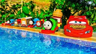 Looking for Thomas & Friends in the pool: Thomas The Train