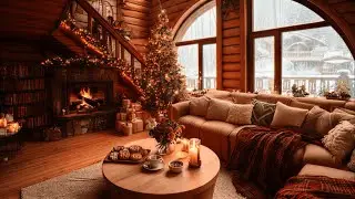 Smooth Christmas Jazz Fireplace Ambience for Study and Calm Holiday Concentration 1