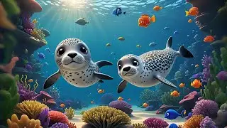 Six Spotted Seals Spin in the Sea + More Nursery Rhymes & Kids Songs