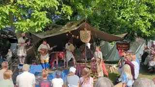 Daj ognia perform in Medieval Market during Visby Medieval Week, 2025 #dajognia #medievalweek #visby