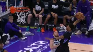 Ace Bailey with the poster dunk on Donte DiVincenzo - 1/20/26