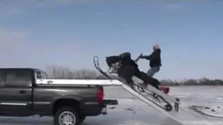 loading sleds on deck