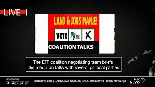 EFF's coalition negotiating team addressing the media