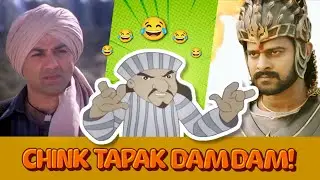 Chink Tapak Dam Dam 🤣 || Ft. Bahubali, Trump & Gadar ~ Viral Instagram Meme 🔥 || Edits MukeshG