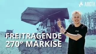 Die WING 270&deg; - eine freitragende Seitenmarkise | ARCTA