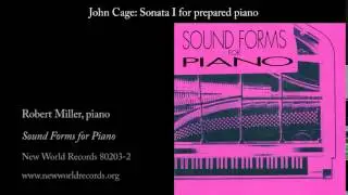John Cage: Sonata I for prepared piano