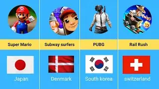 Comparison video | Top Games From Different Countries Part 1 || Data Cable