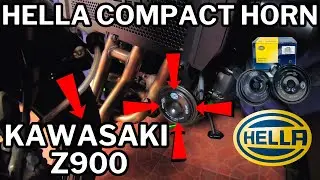 Installing Hella Compact Horn | IJCC Motorcycle | Kawasaki Z900