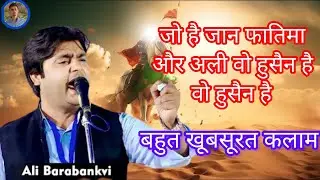 जो है जान फातिमा और अली वो हुसैन है वो हुसैन है | SAADAT GANJ BARABANKI #Ali Barabankvi #2024/1446