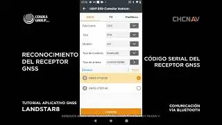 TUTORIAL | CHCNAV | LANDSTAR 8 | COMUNICACIÓN VÍA BLUETOOTH