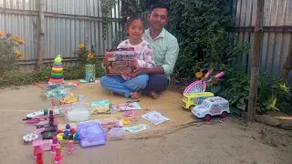 ঐশীর খেলনার দোকান 🚂🛺🛵|| Aishi's toy Shop || Aishir Khelna bati 