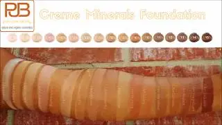 Plain Jane Beauty Creme Mineral Foundation Swatches 17 Shades |  Organic Foundation + Vegan
