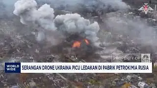Serangan Drone Ukraina Picu Ledakan di Pabrik Petrokimia Rusia