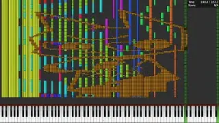 [Black MIDI] Tet0ris Part 1 5.3 million notes