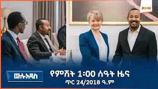 AMN - ጥር 24/2018 ዓ.ም የምሽት 1፡00 ዜና