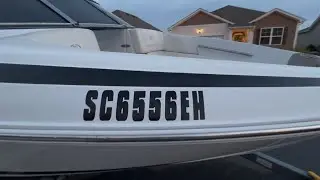 How to remove the old glue from the old registration stickers on your boat.
