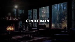 Stormy Forest Rain on Glass Window ⛈️ Relaxing Night Sounds for Sleep