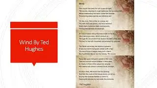 Wind by Ted Hughes