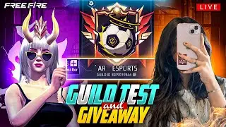🔴FREE FIRE LIVE GIVEAWAY CUSTOM ROOMS FF LIVE GIVEAWAY & GUILD TEST#FFLIVEGIVEAWAY #freefire #live