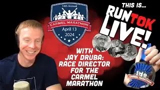 Looking for a flat, fast Spring Marathon? Jay Druba - 2024 Carmel Marathon Race Director